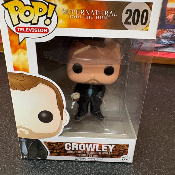 Funko Other - Funko Pop Supernatural Crowley with Black Suit and Blue Tie
